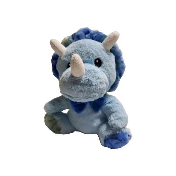 PUBLIX Toy Blue Triceratops Plush Stuffed Animal 9" Super Soft - Picture 1 of 6